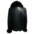 Load image into Gallery viewer, Michelle Mason Black Lamb Shearling Toggle Jacket
