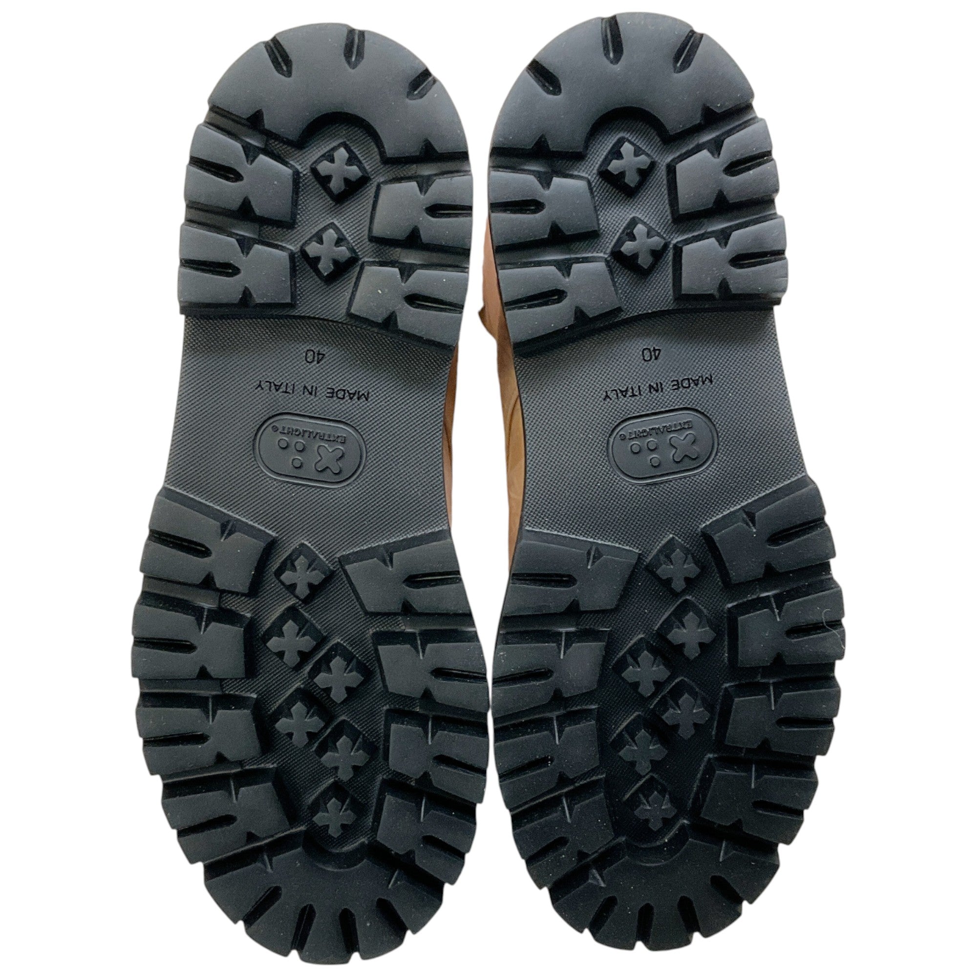 Peserico Tan Suede Shearling Lined Hiking Boots