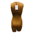Load image into Gallery viewer, The Attico Light Brown Sleeveless Ribbed Knit Romper
