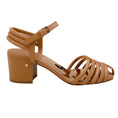 Load image into Gallery viewer, Laurence Dacade Beige Leather Catalina Ankle Strap Sandals
