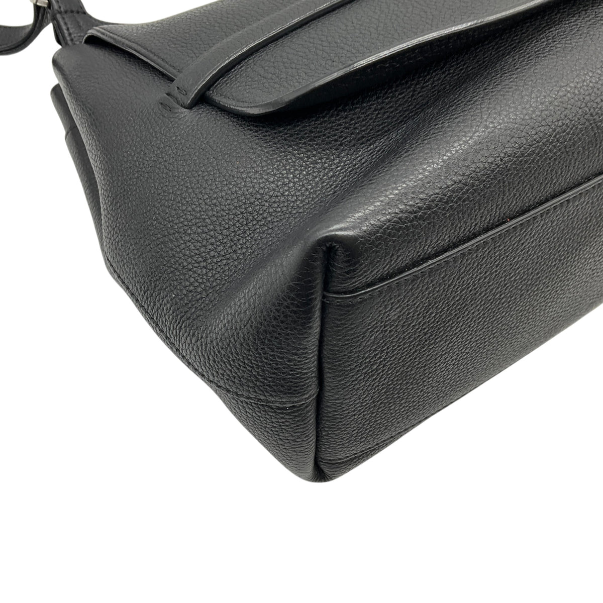 The Row Black Pebbled Leather Sideby Shoulder Bag