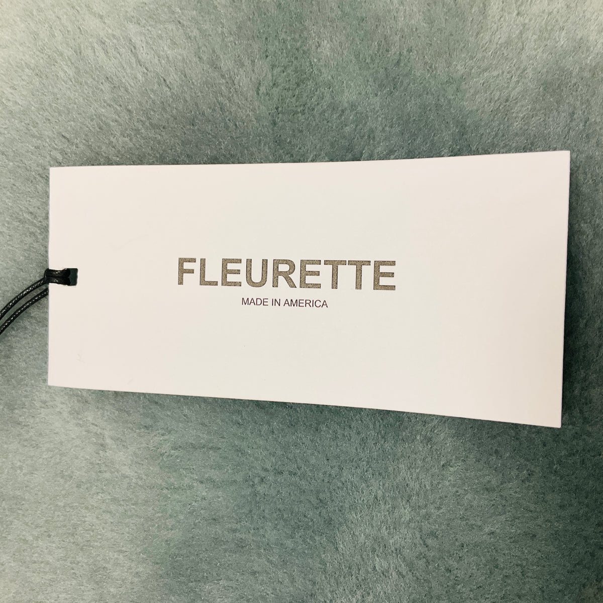 Fleurette Blue Cropped Shearling Jacket