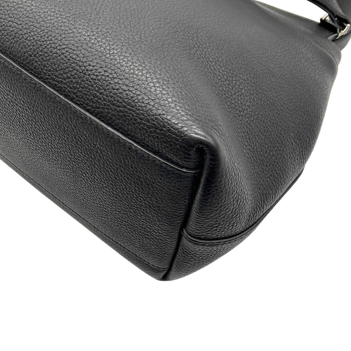 The Row Black Pebbled Leather Sideby Shoulder Bag