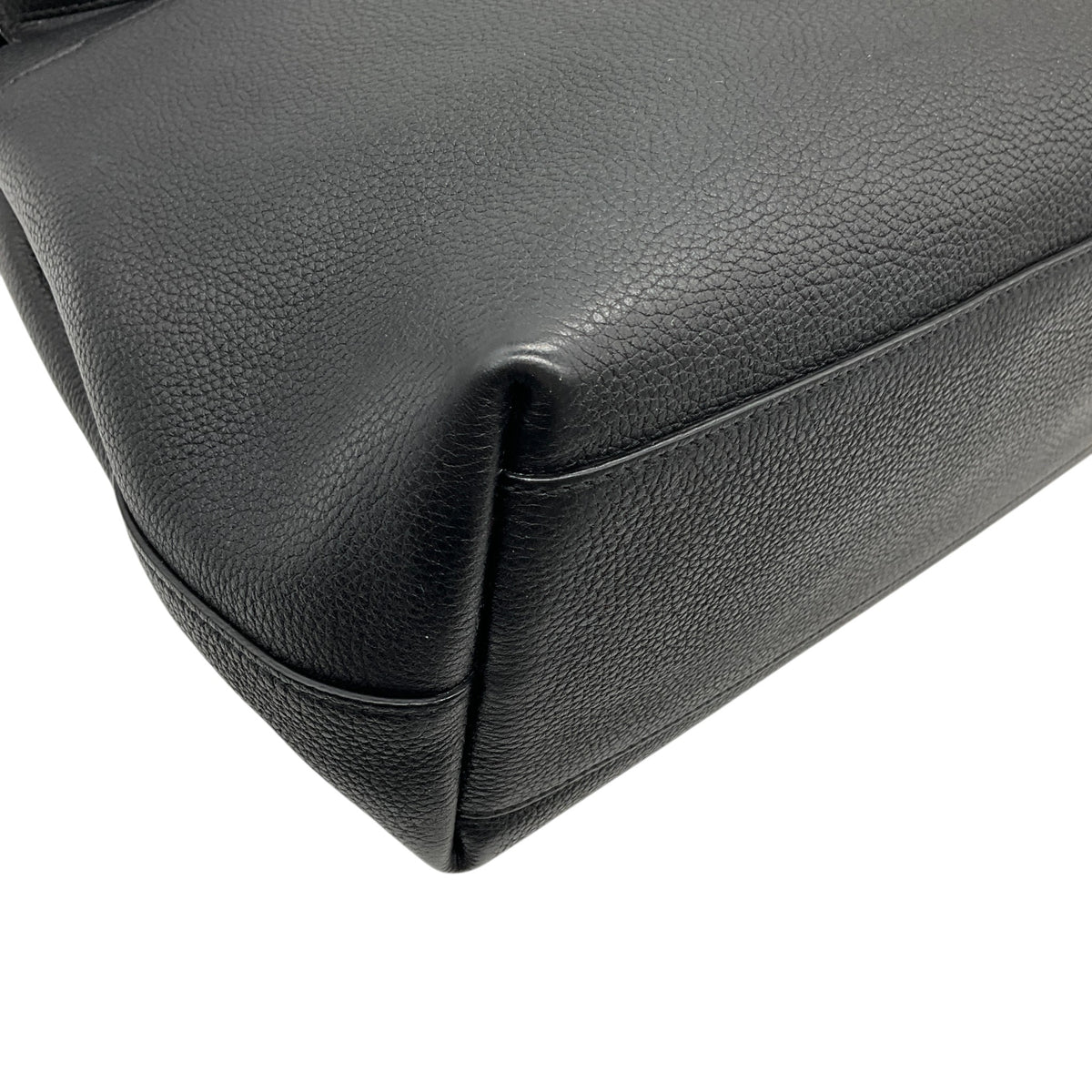 The Row Black Pebbled Leather Sideby Shoulder Bag