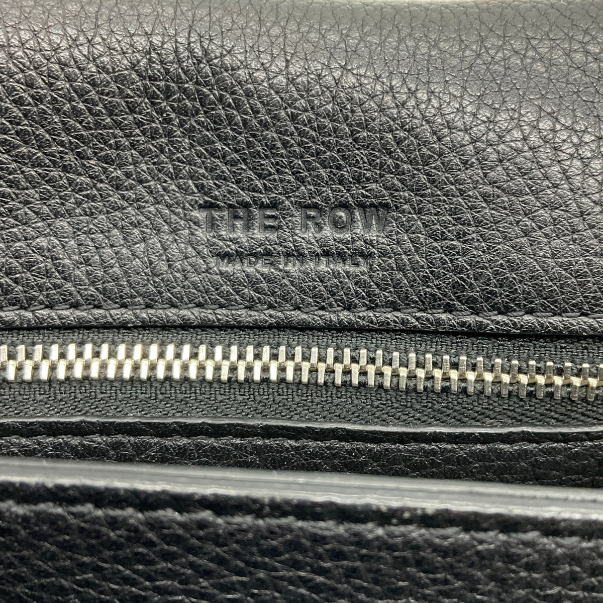 The Row Black Pebbled Leather Sideby Shoulder Bag