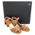 Load image into Gallery viewer, Laurence Dacade Beige Leather Catalina Ankle Strap Sandals
