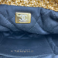 Load image into Gallery viewer, Chanel Gold Metallic 2022 Calfskin Macrame Mini 22 Hobo Bag with Gold Hardware
