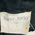 Load image into Gallery viewer, forte_forte Black Cotton Flocked Pant
