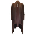Load image into Gallery viewer, Rick Owens Brown Long Cashmere Cardigan Sweater
