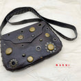 Load image into Gallery viewer, Marni Brown Leather Grommet Crossbody Bag
