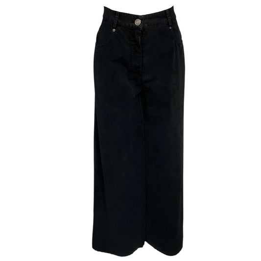 forte_forte Black Cotton Flocked Pant