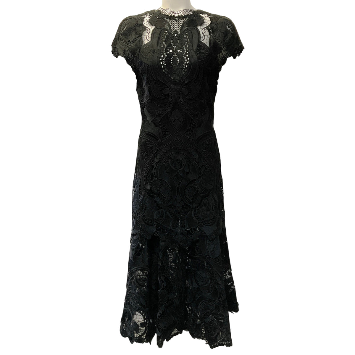 Jonathan Simkhai Black Signature Lace Laura Dress
