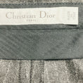 Load image into Gallery viewer, Christian Dior Charcoal Grey Pinstriped Wool Pants
