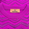 Load image into Gallery viewer, Missoni Magenta Wool Chevron Knit Dress
