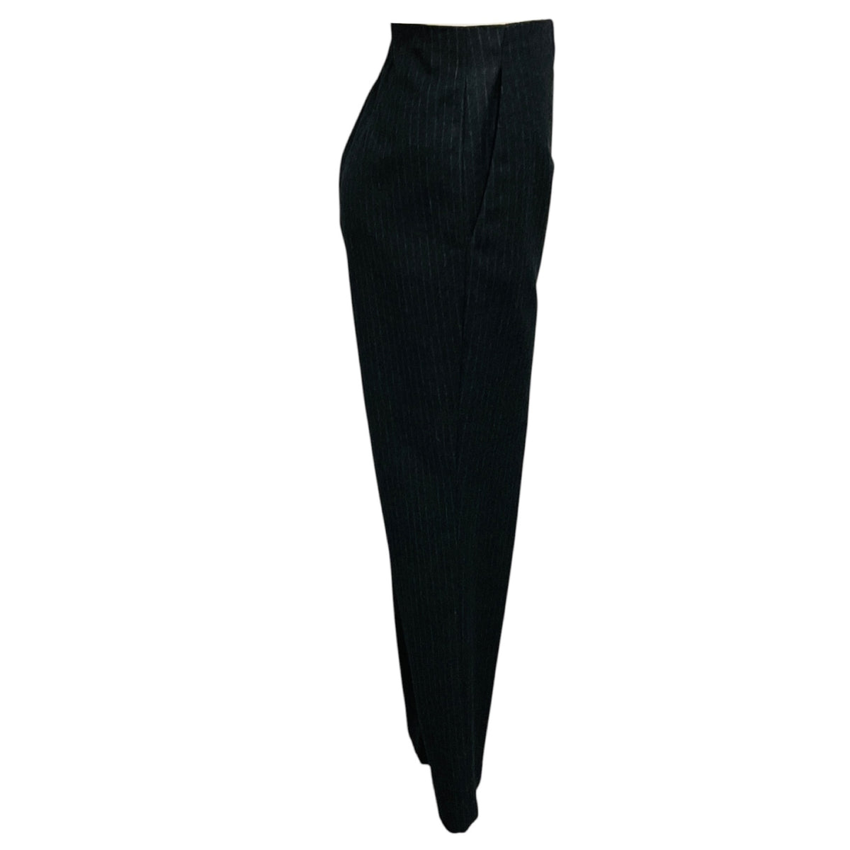 Christian Dior Charcoal Grey Pinstriped Wool Pants