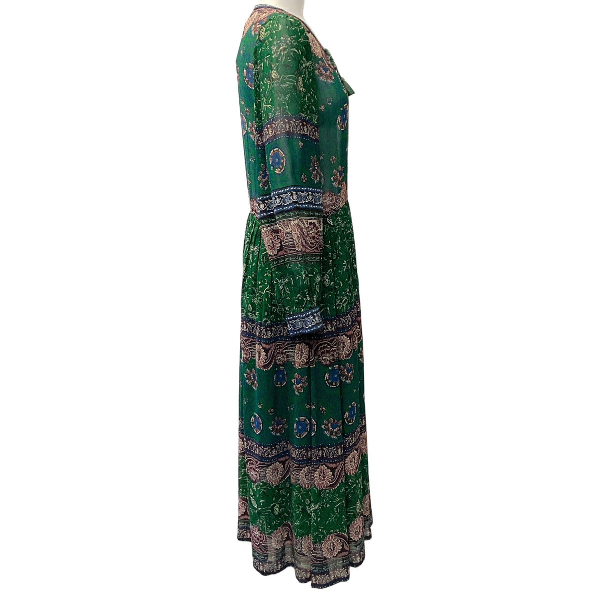 Sea New York Green Floral Print Melba Midi Dress