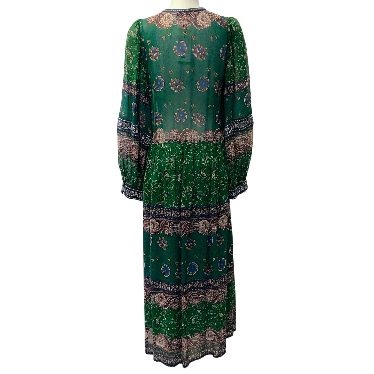 Sea New York Green Floral Print Melba Midi Dress