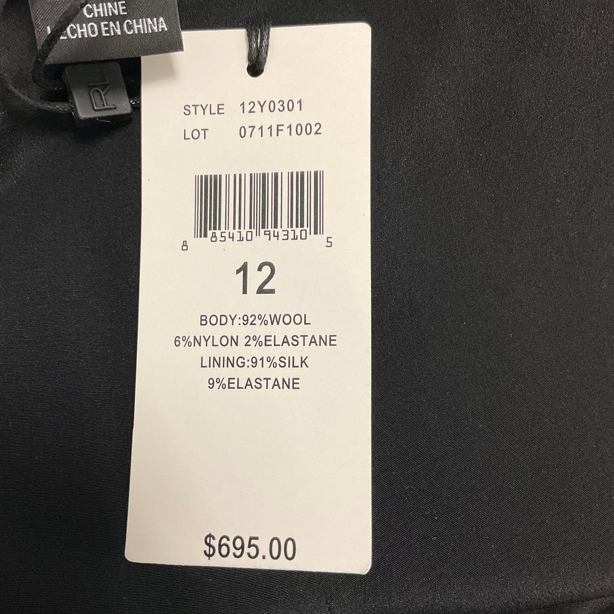 Ralph Lauren Black Label Wool and Nylon Stretch Pants / Trousers