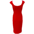 Load image into Gallery viewer, Akris Punto Red Cap Sleeve Dress with Stitching
