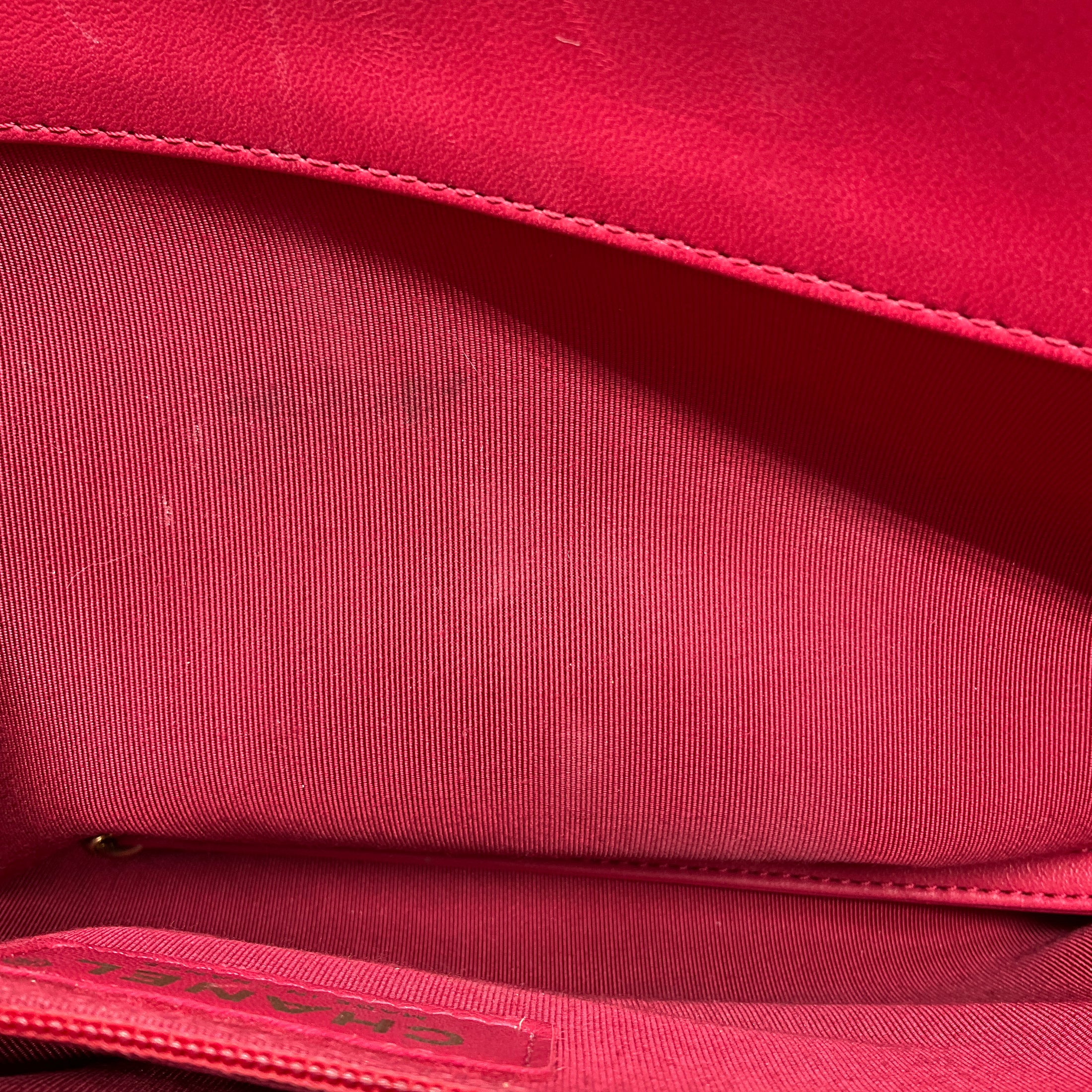 Chanel Rose 2016 Quilted Patent Leather and Leather Large Shopping Handbag 30cm