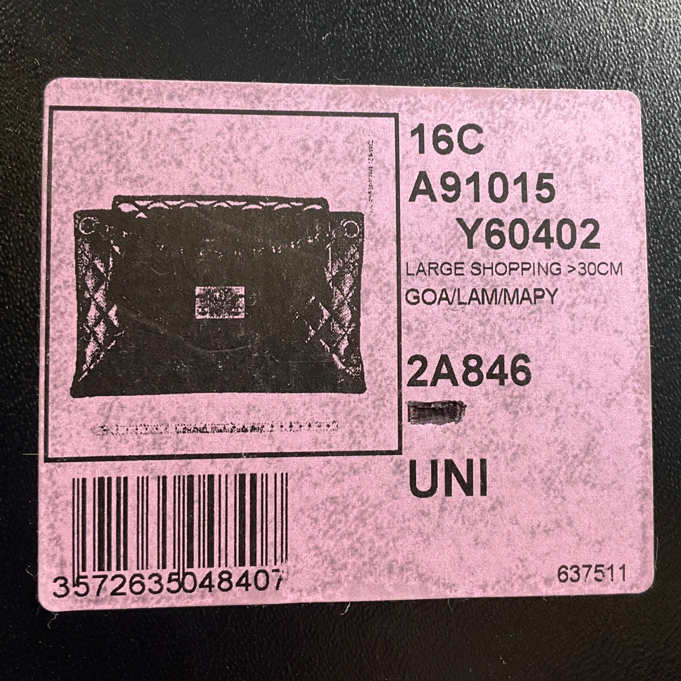 Chanel Rose 2016 Quilted Patent Leather and Leather Large Shopping Handbag 30cm