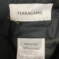 Load image into Gallery viewer, Ferragamo Grey Houndstooth Patterned Wool Trousers / Pants
