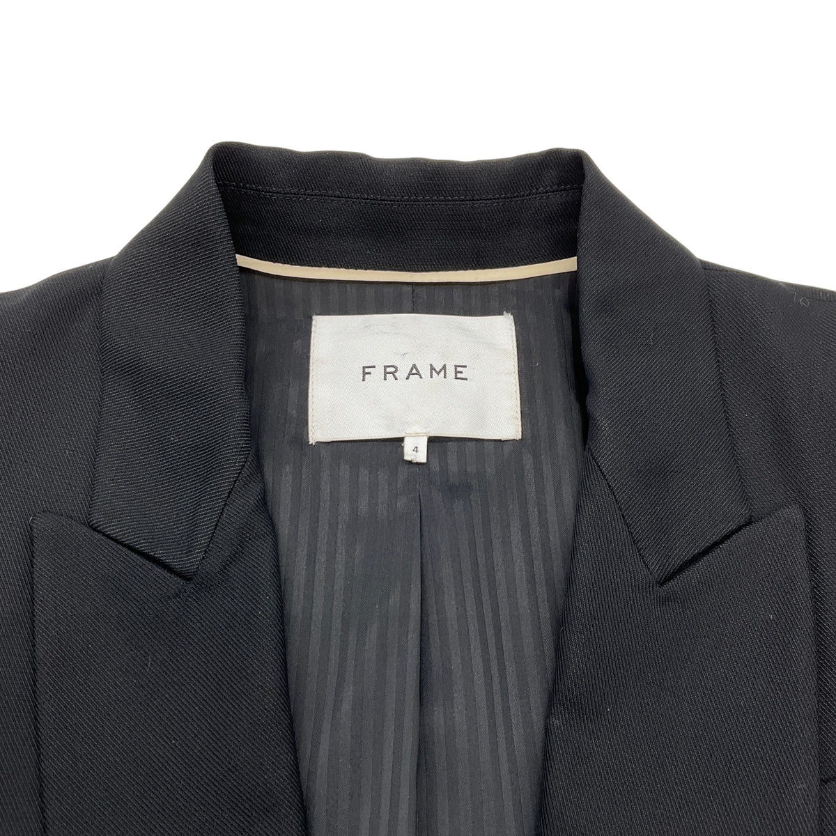 Frame Black One Button Blazer