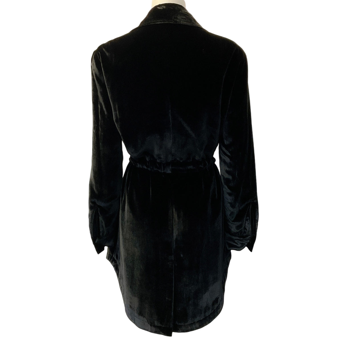 Cinq à Sept Black Velvet Drawstring Waist Jacket
