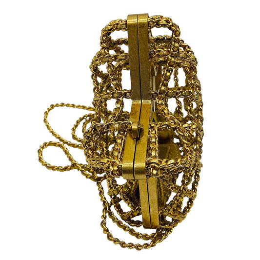 Chanel Gold 2023 Star Minaudiere Evening Bag