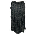 Load image into Gallery viewer, Issey Miyake Fete Black / Ecru Floral Embroidered Pleated Skirt
