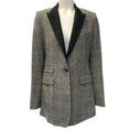 Load image into Gallery viewer, Rag & Bone Black Wool Plaid Tweed Paloma Blazer

