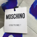 Load image into Gallery viewer, Moschino Couture Ivory / Blue / Yellow Multi Printed Crepe Blazer

