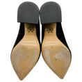 Load image into Gallery viewer, Charlotte Olympia Black Velvet Pumps with Red Heart
