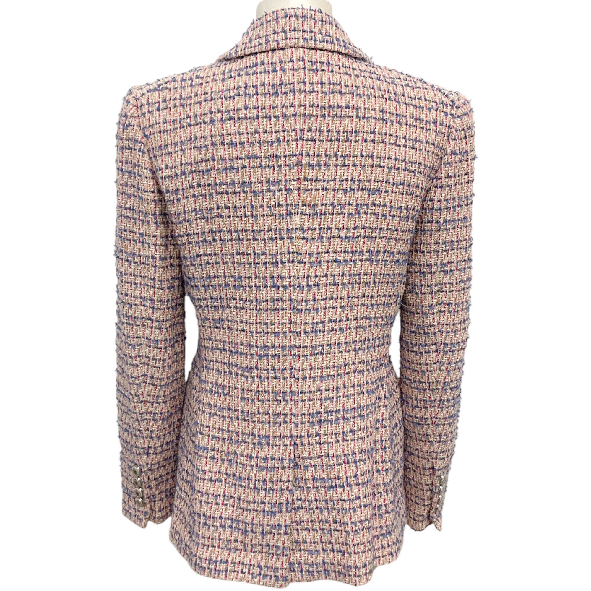 Veronica Beard Khaki Multi Taja Dickey Jacket