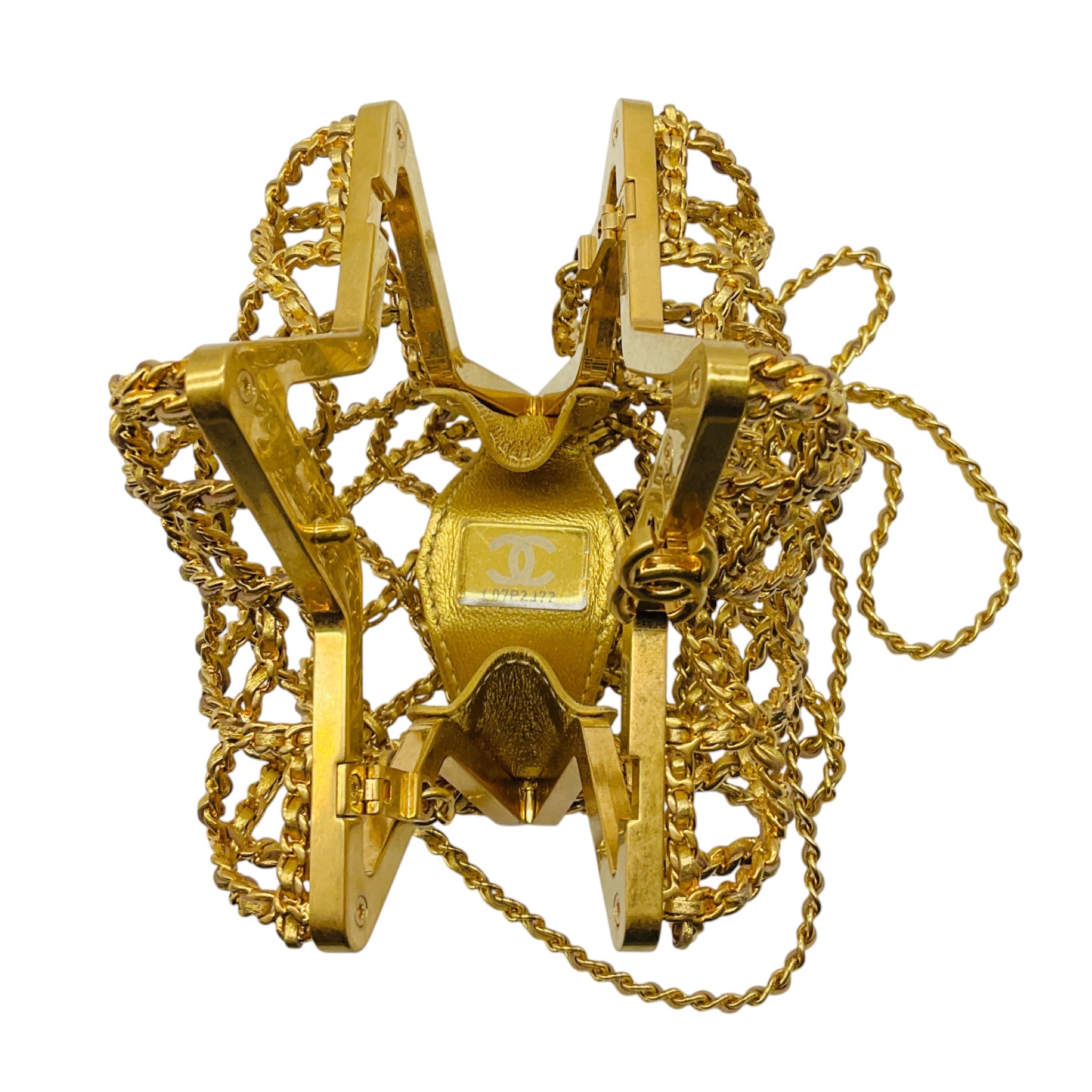 Chanel Gold 2023 Star Minaudiere Evening Bag