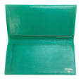 Load image into Gallery viewer, Chanel Emerald Green Leather Checkbook Cover Wallet
