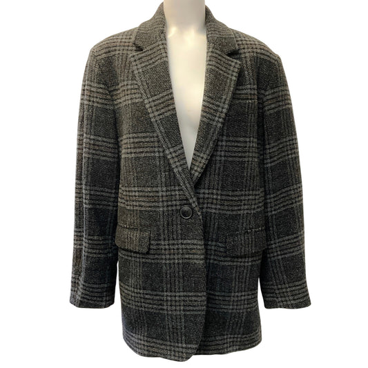 Isabel Marant Étoile Grey Wool Plaid Gesina Jacket
