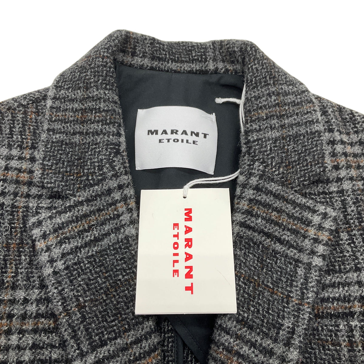 Isabel Marant Étoile Grey Wool Plaid Gesina Jacket