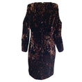 Load image into Gallery viewer, Talbot Runhof Black / Bronze Sequined Cold Shoulder Notre Dress
