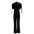 Load image into Gallery viewer, Elisabetta Franchi Black Short Sleeved Crepe Jumpsuit
