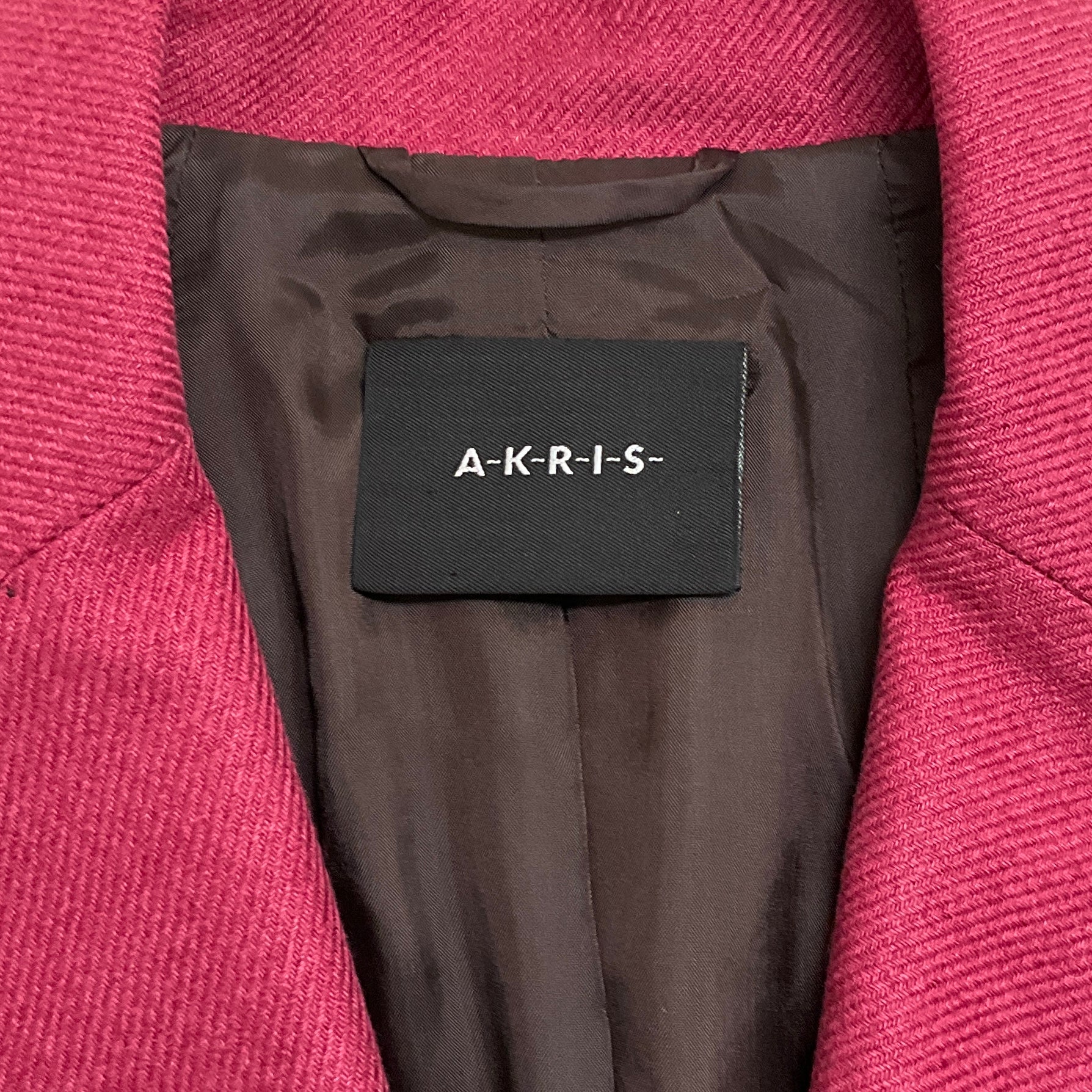 Akris Raspberry Silk / Cashmere Blazer