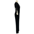 Load image into Gallery viewer, Elisabetta Franchi Black Short Sleeved Crepe Jumpsuit
