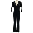 Load image into Gallery viewer, Elisabetta Franchi Black Short Sleeved Crepe Jumpsuit
