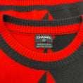 Load image into Gallery viewer, Chanel Vintage Red / Black Cashmere Sweater
