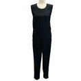 Load image into Gallery viewer, Akris Punto Black Embroidered Sleeveless Crepe Jumpsuit
