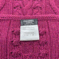 Load image into Gallery viewer, Chanel Magenta Cashmere Cardigan Sweater
