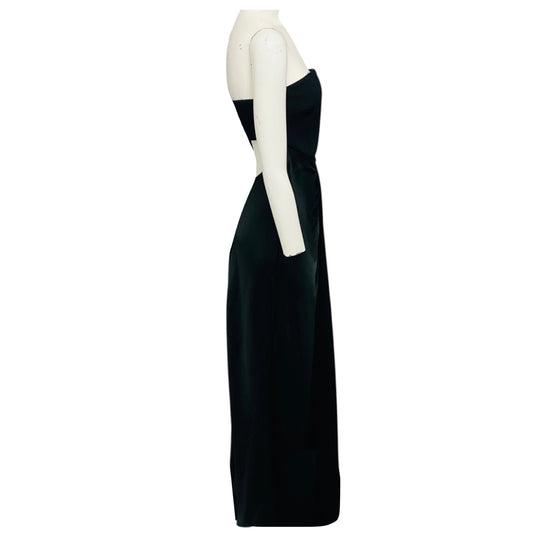Staud Black Wayfaring Strapless Maxi Dress