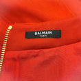 Load image into Gallery viewer, Balmain Rust Wool Skirt with Gold Buttons
