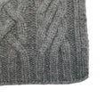 Load image into Gallery viewer, Chanel 2009 Gray Cashmere Cable Knit No 5 Scarf
