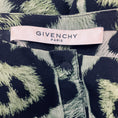 Load image into Gallery viewer, Givenchy Green / Black Animal Print Silk Blouse
